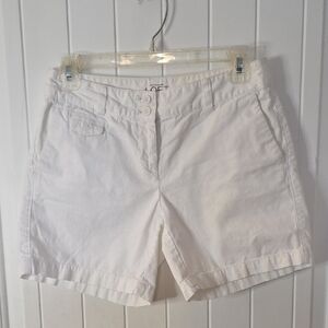 Ann Taylor Classic White Bermudas